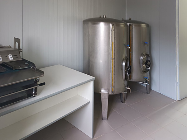 separater Tank- und Abfüllbereich im Vormühlenbereich